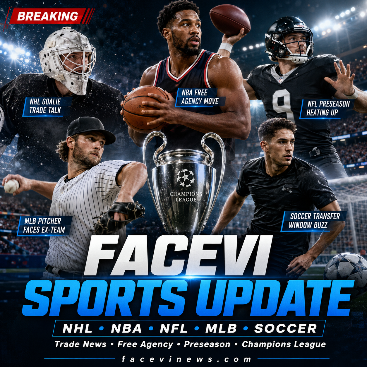 Sports Update, Hellebuyck Trade News, Kuminga to Minnesota & Champions League Draw